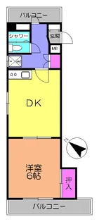 サニークレスト森【3階】の間取り