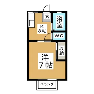 パナハイツ北波【2階】の間取り