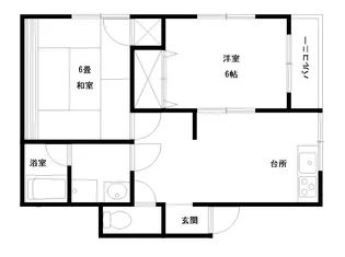 ハートフルシティ長岡I【1階】の間取り