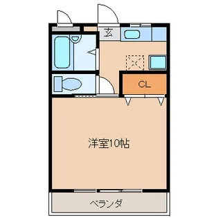 サンハイツ南海【1階】の間取り