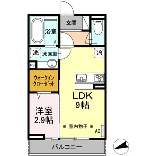 グリーンヒルズVI【1階】の間取り