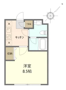 Garden Vira方南【1階】の間取り