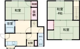大阪府高槻市栄町1【一戸建】の間取り