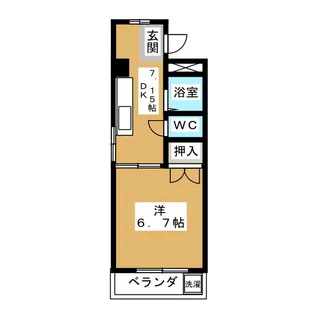 プラザコレージュ【1階】の間取り