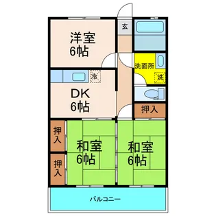 コンフォート60【2階】の間取り