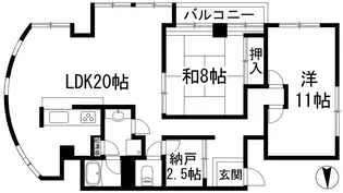 アメイズライフ宝塚【2階】の間取り
