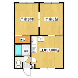 ニューコーポラス小池【2階】の間取り