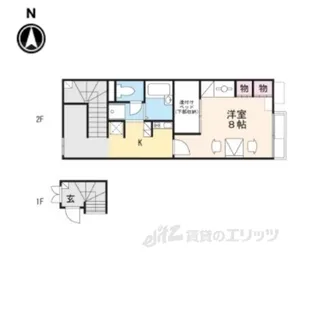 レオパレス藤の木2【2階】の間取り