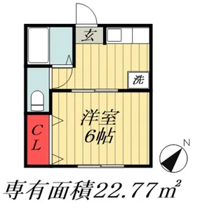 千葉県市川市大洲4【アパート】の間取り