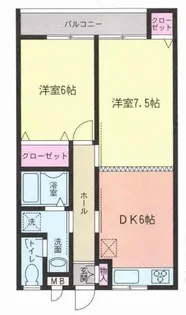 ブライトネス京央【1階】の間取り