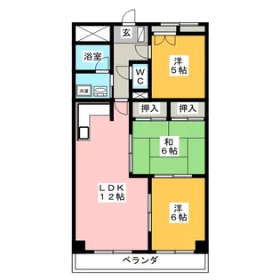 3LDKの間取り画像