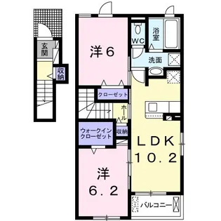 アイリス・K I【2階】の間取り