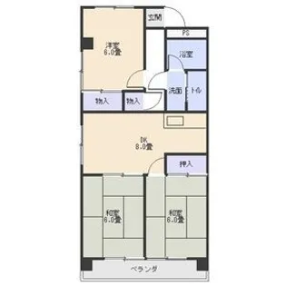 桜台ハイツ【3階】の間取り