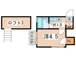 オメガパレス【1階】の間取り