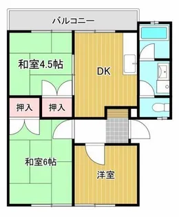グリーンハイツ高尾 A棟【2階】の間取り