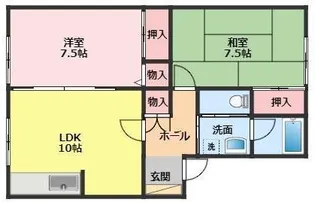 ハイパークK C棟【1階】の間取り