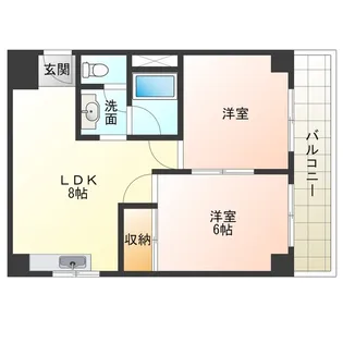 コーポラス翌檜【1階】の間取り
