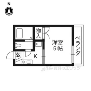 瀬戸畑ハイツ【1階】の間取り