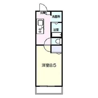 住吉橋TKハイツ【8階】の間取り