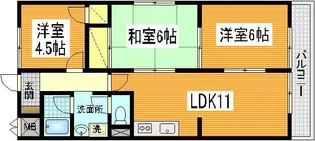 コーポラス【2階】の間取り