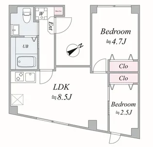 BEL FIORE KANAMECHO【4階】の間取り