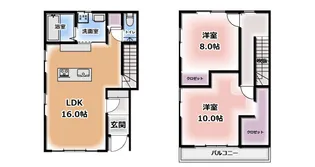 青森県平川市光城4【一戸建】の間取り