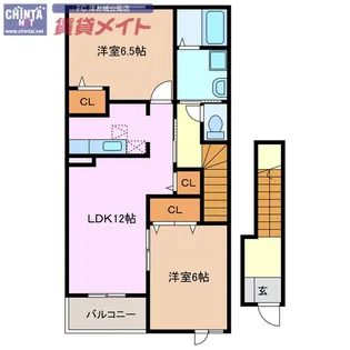 フォレスタ ロヴィーネ 2【2階】の間取り