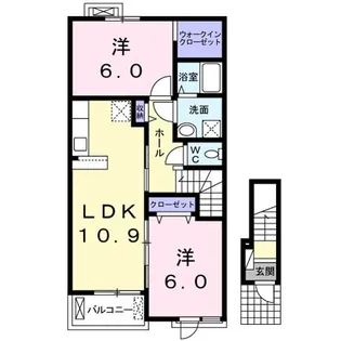プランドールI【2階】の間取り