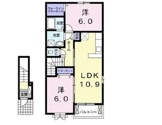 茨城県土浦市神立町【アパート】の間取り