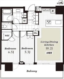 パークコート浜離宮ザ・タワー【31階】の間取り