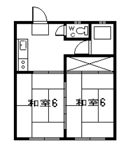 橋口アパート(伊敷町)【1階】の間取り