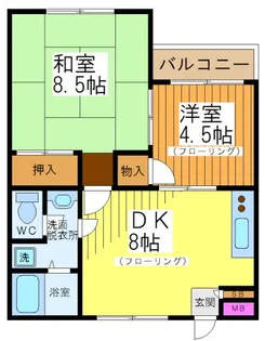 プライム上北沢【3階】の間取り