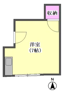 西袋アパート【2階】の間取り
