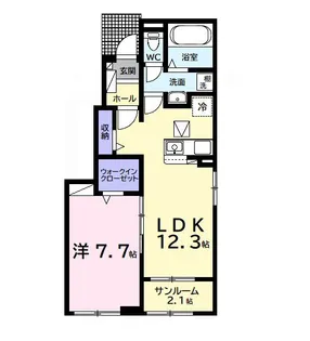 ベルメランジェA【1階】の間取り