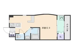 パレクイーンズ【5階】の間取り