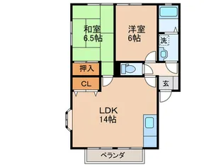 ウィンディア本城【2階】の間取り