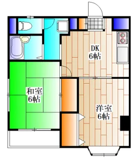 岩澤フラッツ【3階】の間取り