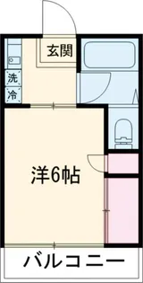 パークサイド瓜生【3階】の間取り