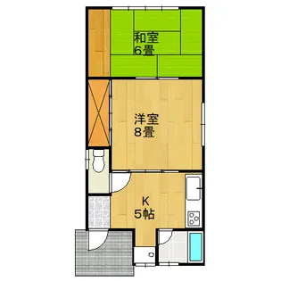島根県江津市和木町【一戸建】の間取り