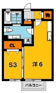 1LDKの間取り画像