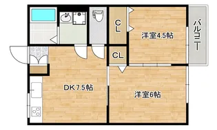 旭第1マンション【3階】の間取り