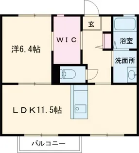 フローラル古城 A棟【2階】の間取り