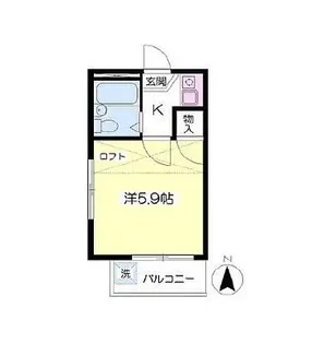 エスペランサ鶴瀬【1階】の間取り