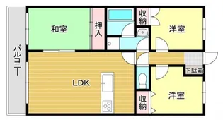 エミネント西新【5階】の間取り