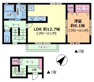 サニーワイズ【2階】の間取り