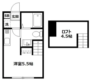 ブリックス【1階】の間取り