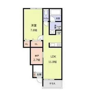 大阪府泉佐野市鶴原【アパート】の間取り