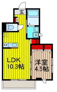 ドルチェフクダ【3階】の間取り