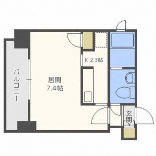 ビッグパレス南4条【5階】の間取り