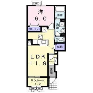 エアリー スクエア【1階】の間取り